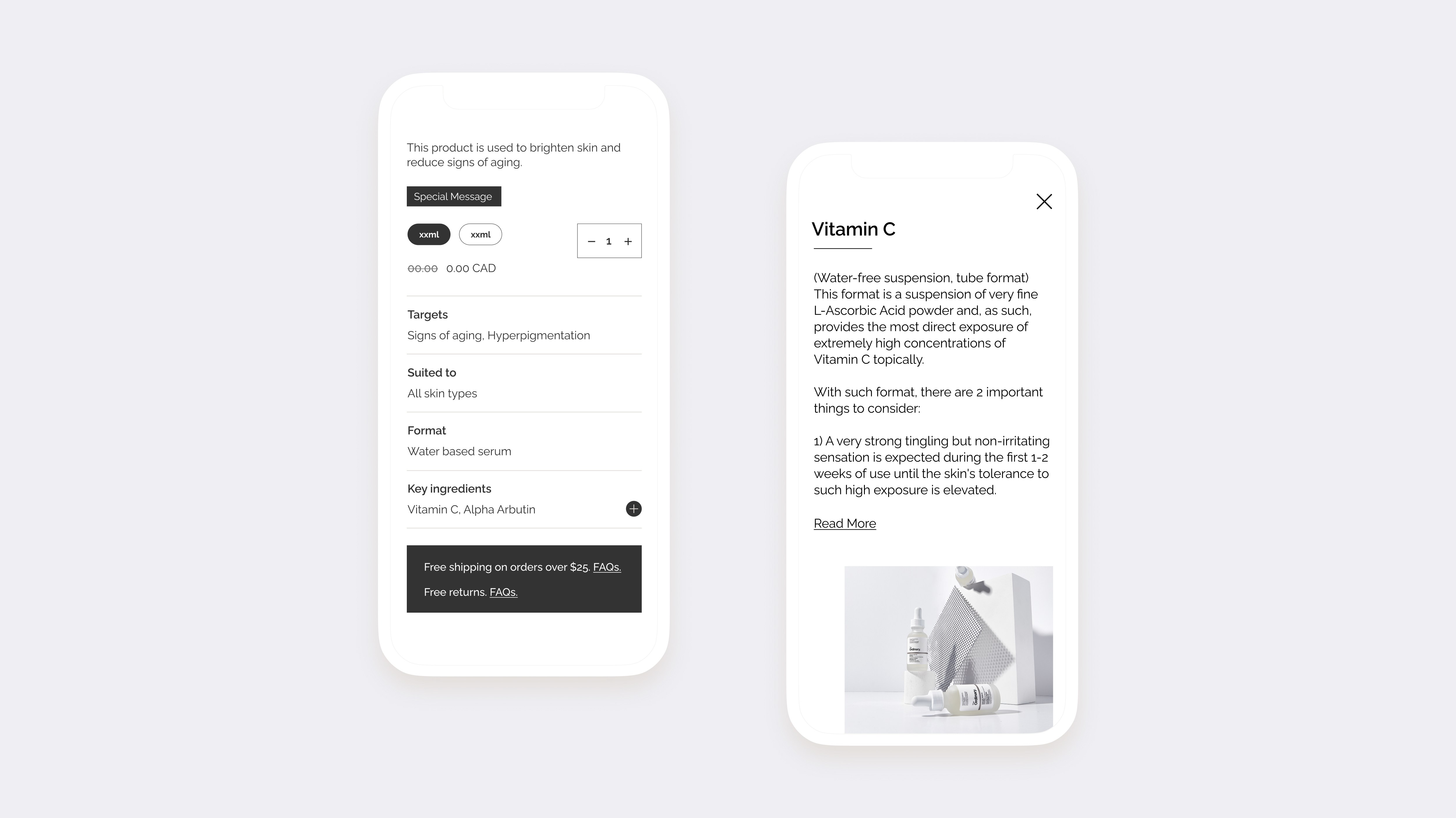 The Ordinary — key ingredients
